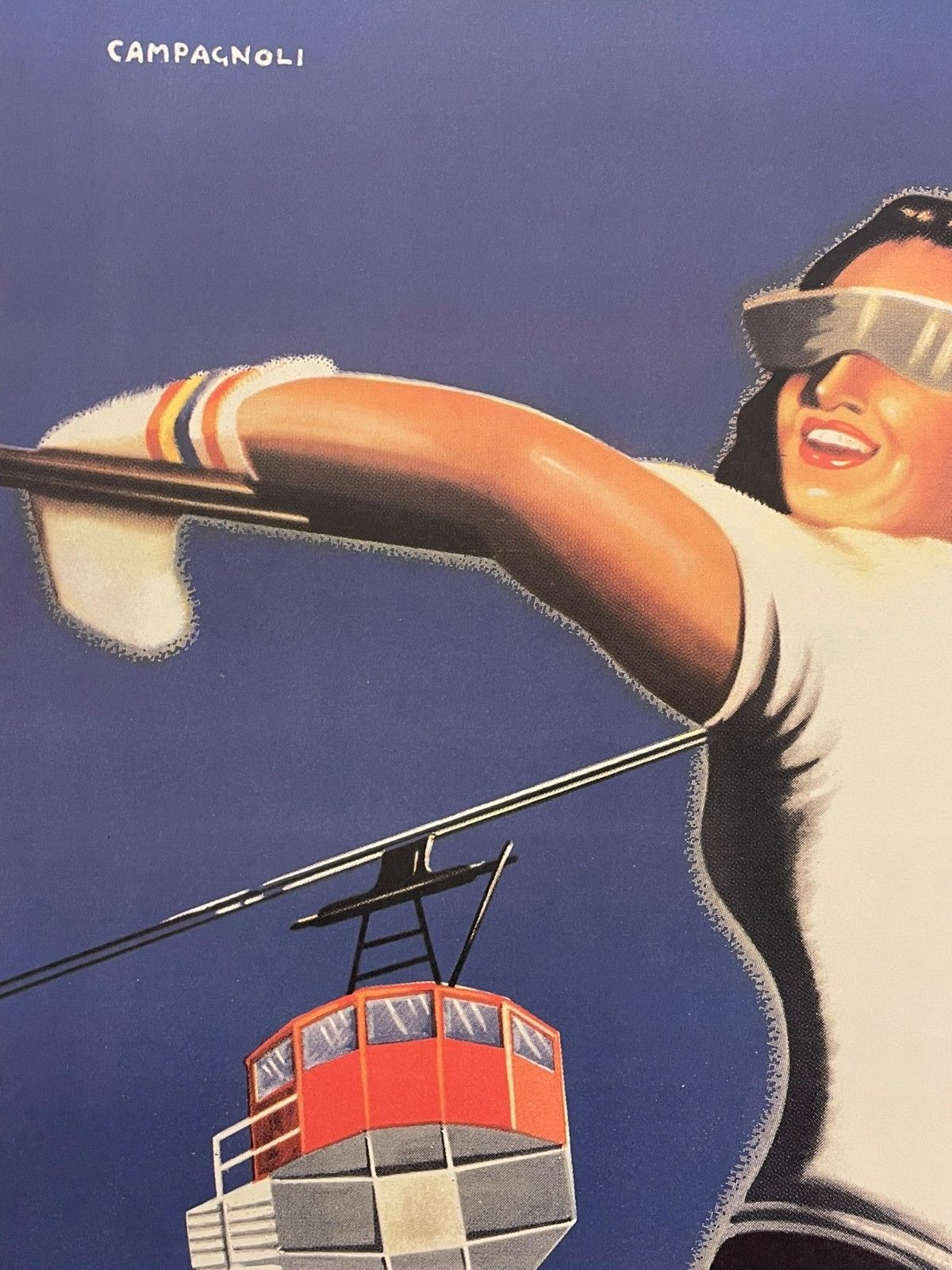 photo vinterior Adalberto Campagnoli, ca. jaren 1970, Vercelli, vintage poster, ca. 97,5 x 62 cm