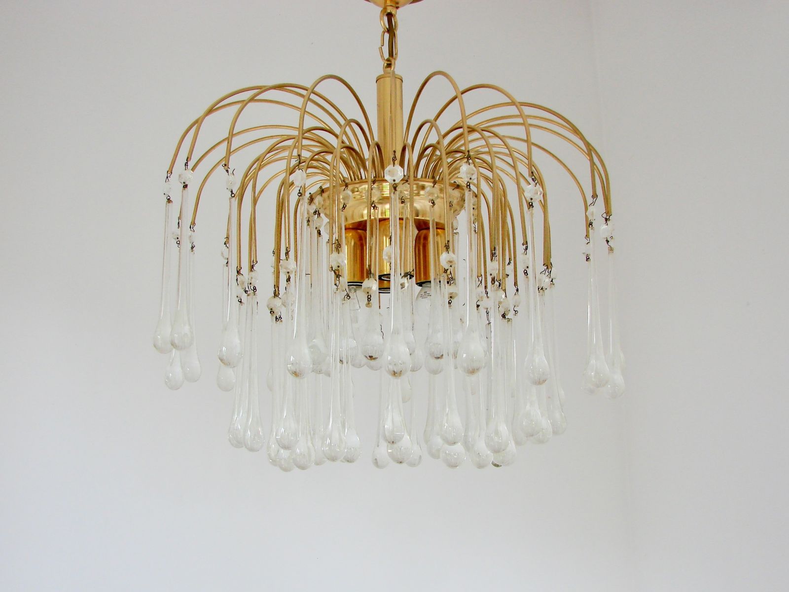 Hanglamp ontworpen door Paolo Venini, jaren 1970. photo buy