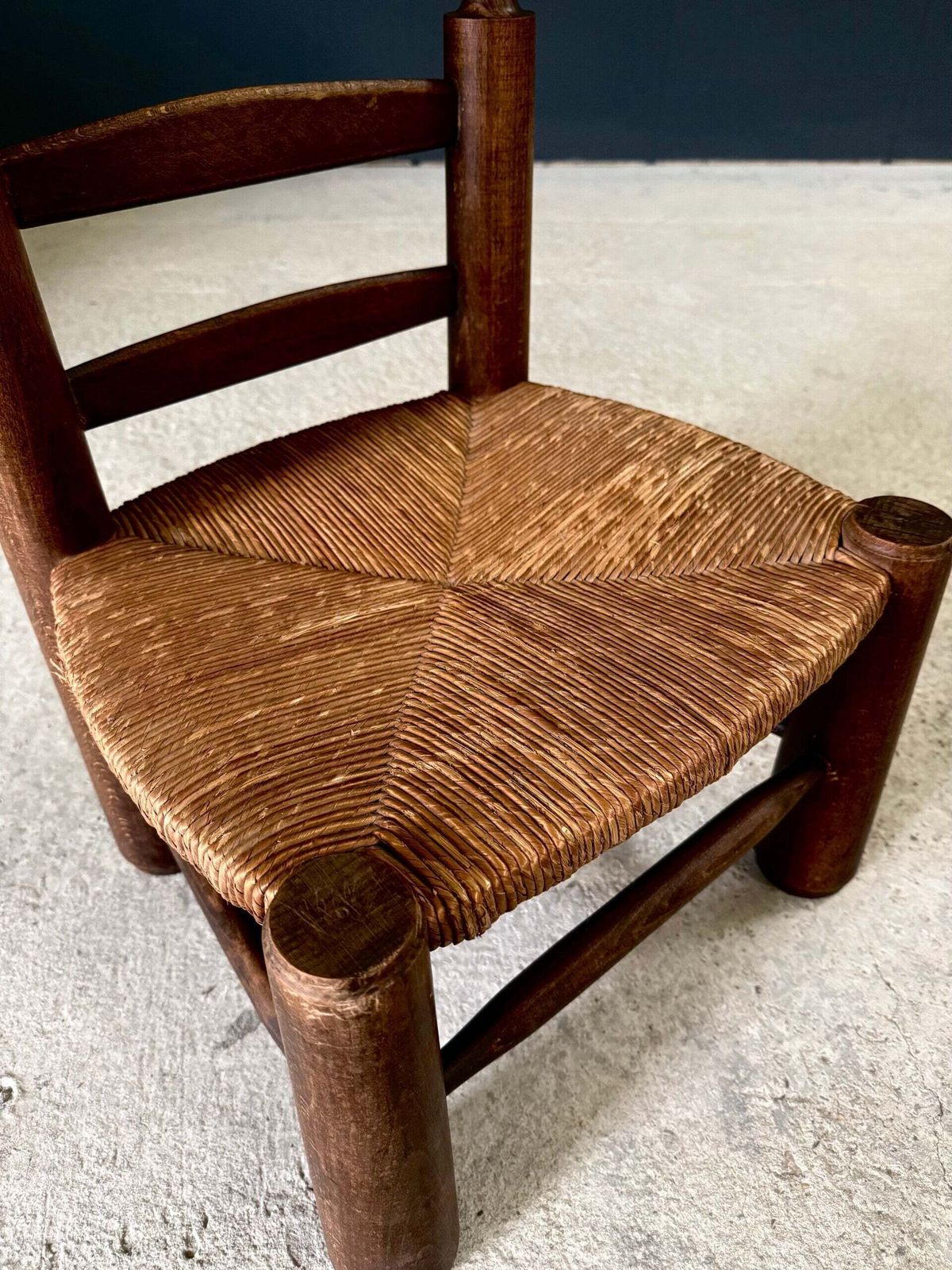 photo furniture French Provincial Brutalist Design Low Stool By Charles Dudouyt