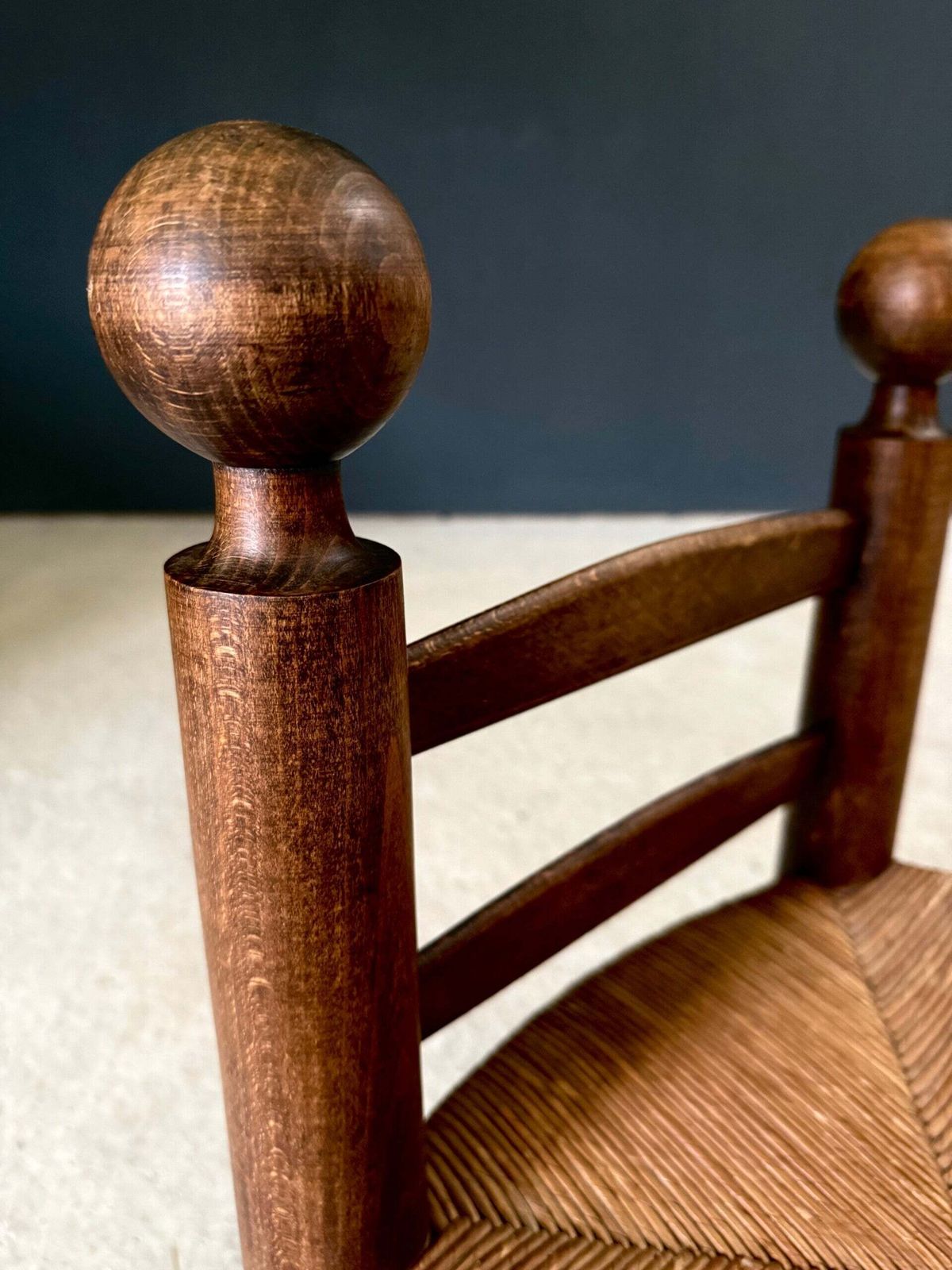 photo for sale French Provincial Brutalist Design Low Stool By Charles Dudouyt