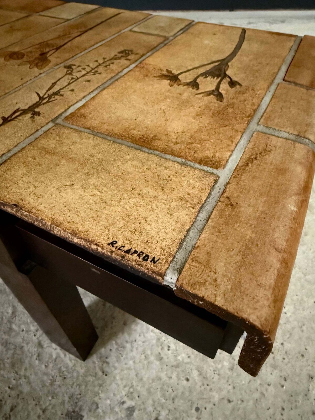 Mid-century salontafel "Herbier" van Roger Capron, ca. jaren 1960, Vallauris, Frankrijk photo 2200.0