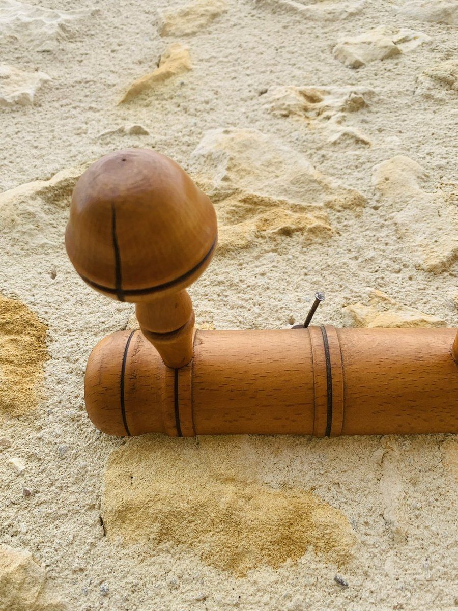 Mid-Century Faux Bamboo Wandkapstok, jaren 1950 photo vinterior