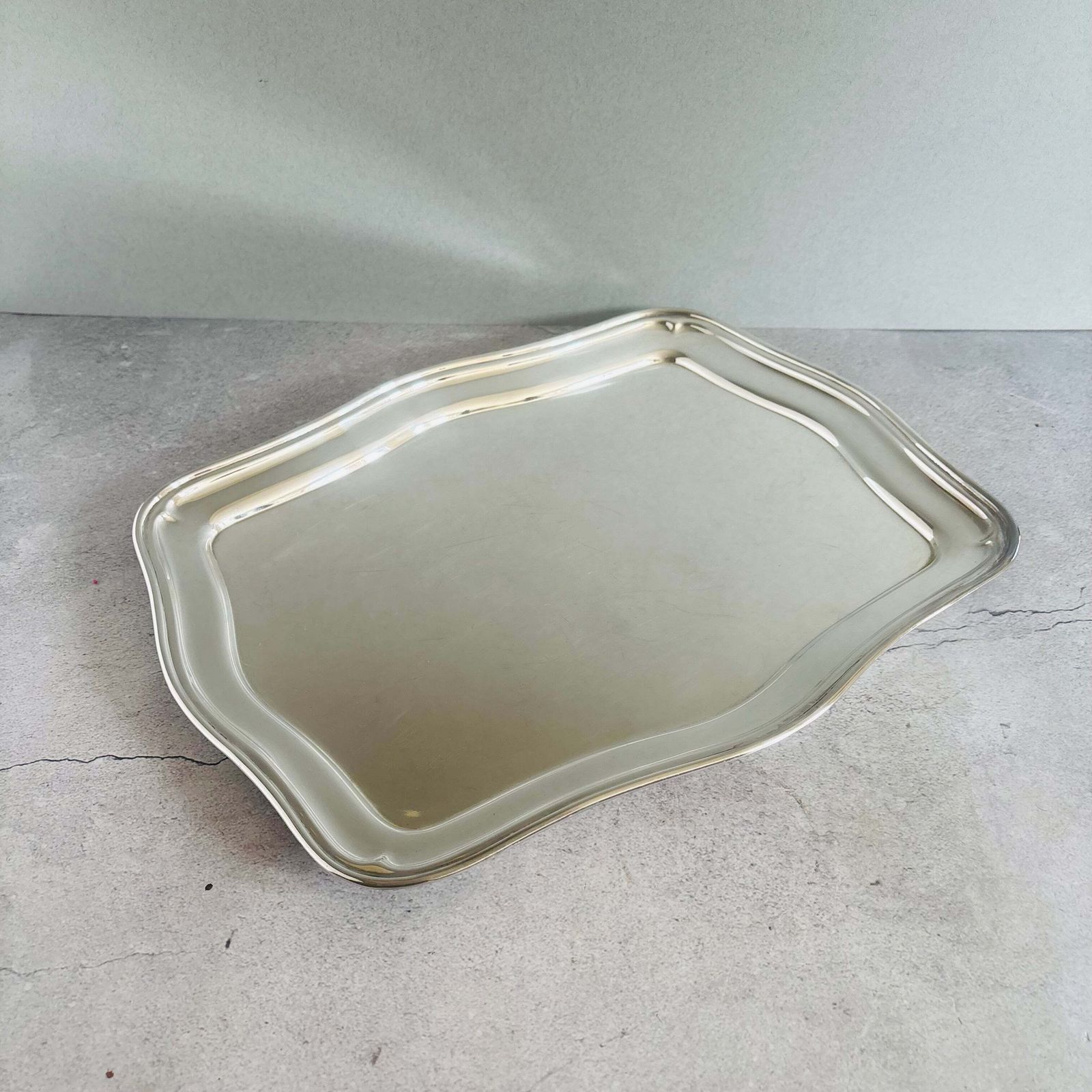 Art Deco verzilverde schaal