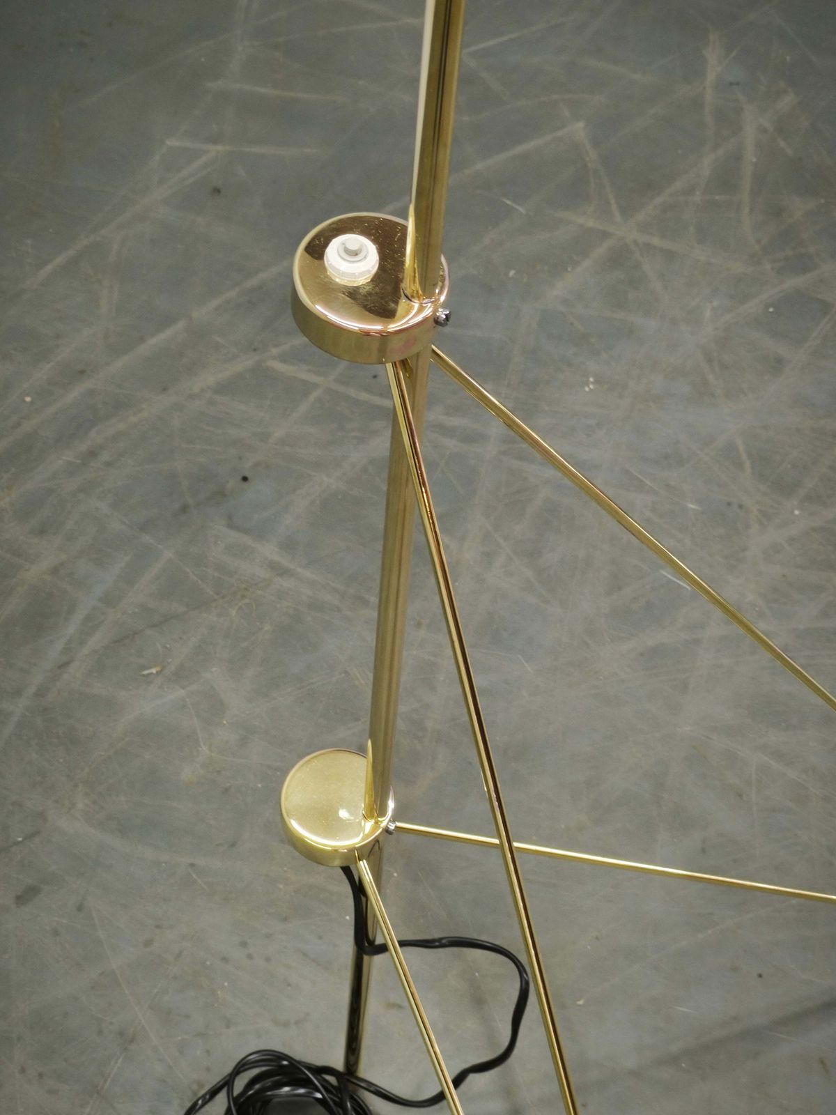 Josef Hurka Giraffe Brass Floor Lamp For Napako, Czechoslovakia, 1960s photo 1385.0