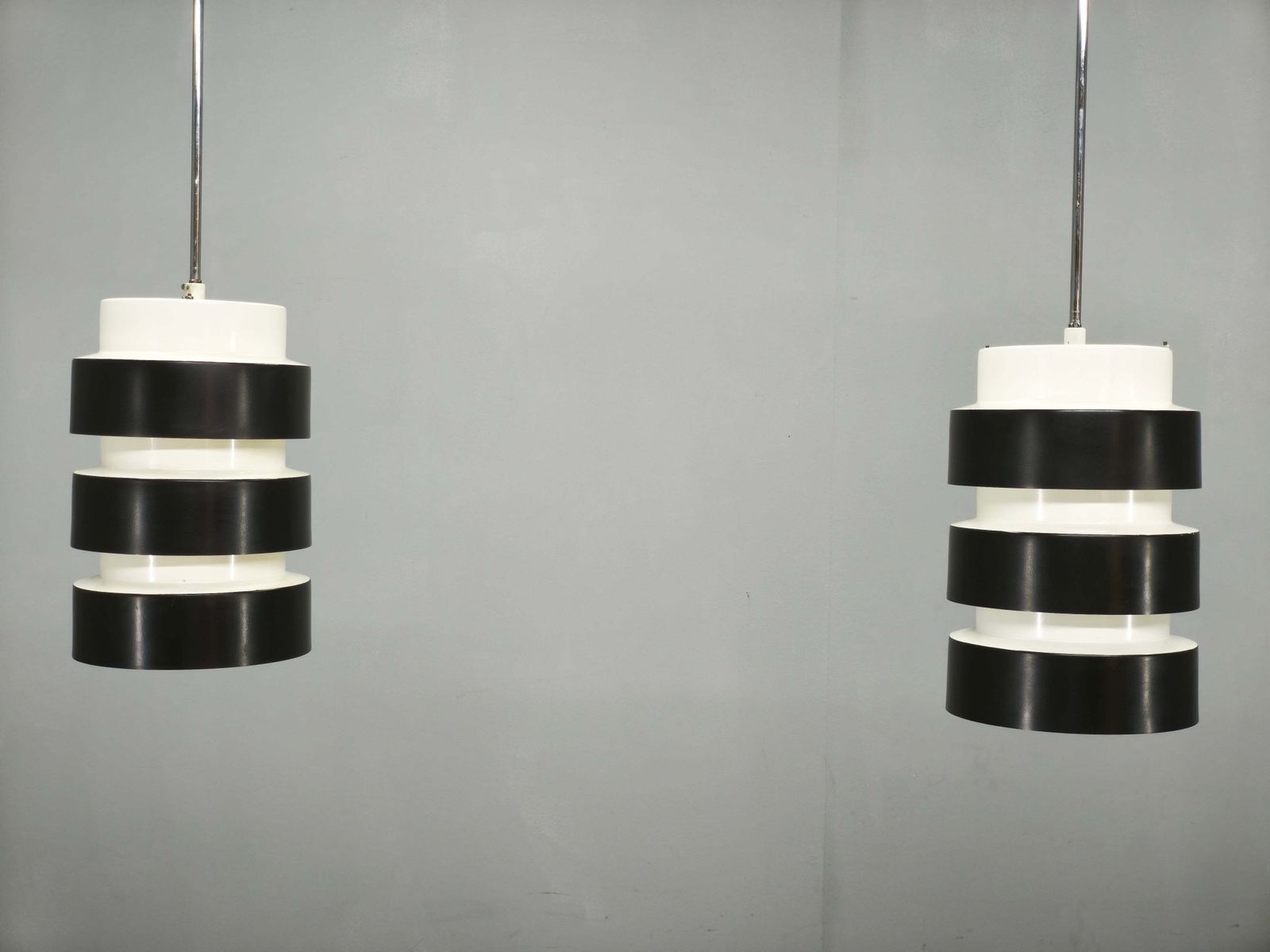 Pair Of Drupol Mid Century Pendant Lights, Czechoslovakia, 1960s photo furniture