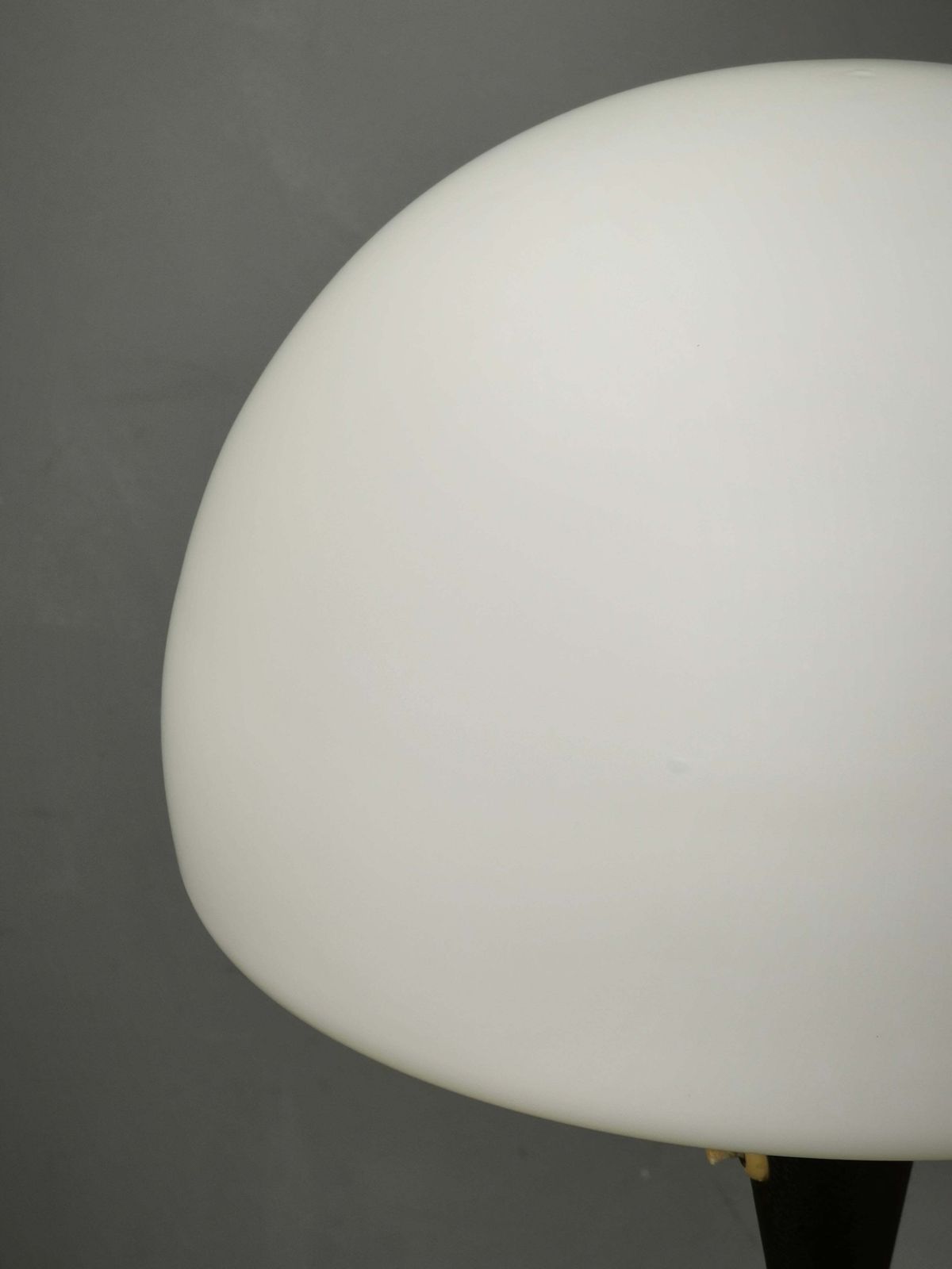 Lidokov Space Age Brass And Opaline Glass Floor Lamp, 1960s photo vintage