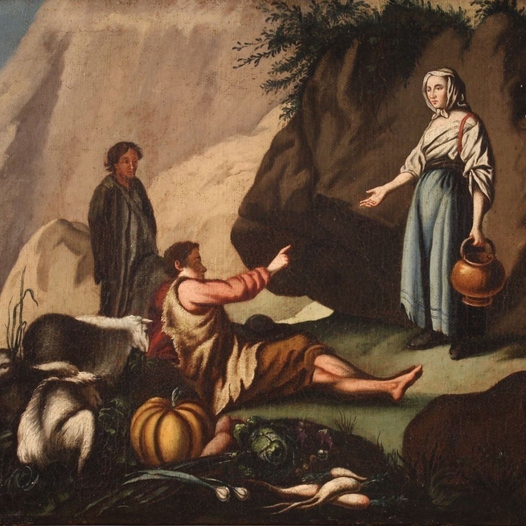 Scène pastorale d'époque, XVIIIe siècle photo furniture