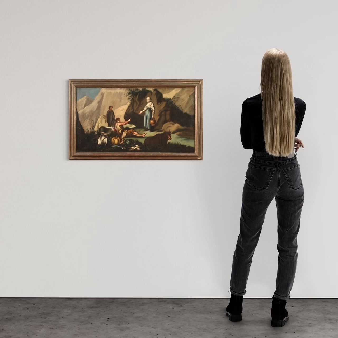 photo buy Scène pastorale d'époque, XVIIIe siècle