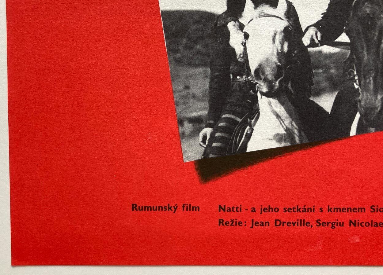 Original Film Poster, Leatherstocking Tales, Unknown Artist, 1971, Genuine Vintage Czech Design photo buy