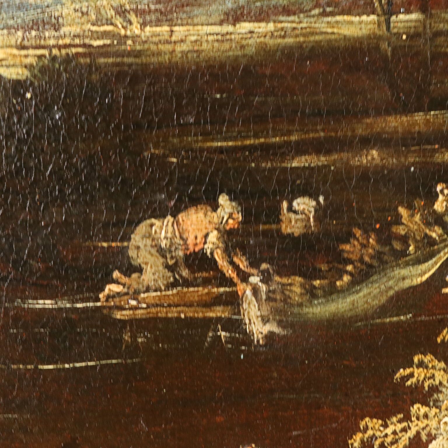 Tableau ancien attribué à A. Peruzzini, huile sur toile, Italie, XVIIIe siècle photo 5910.0