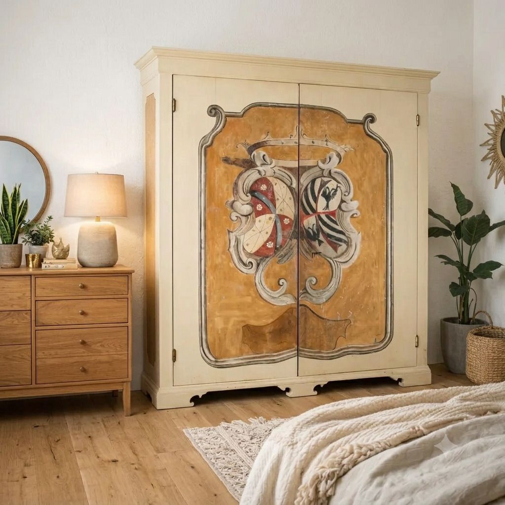 Kledingkast Barokstijl Wapen Zilverspar 20e Eeuw photo furniture