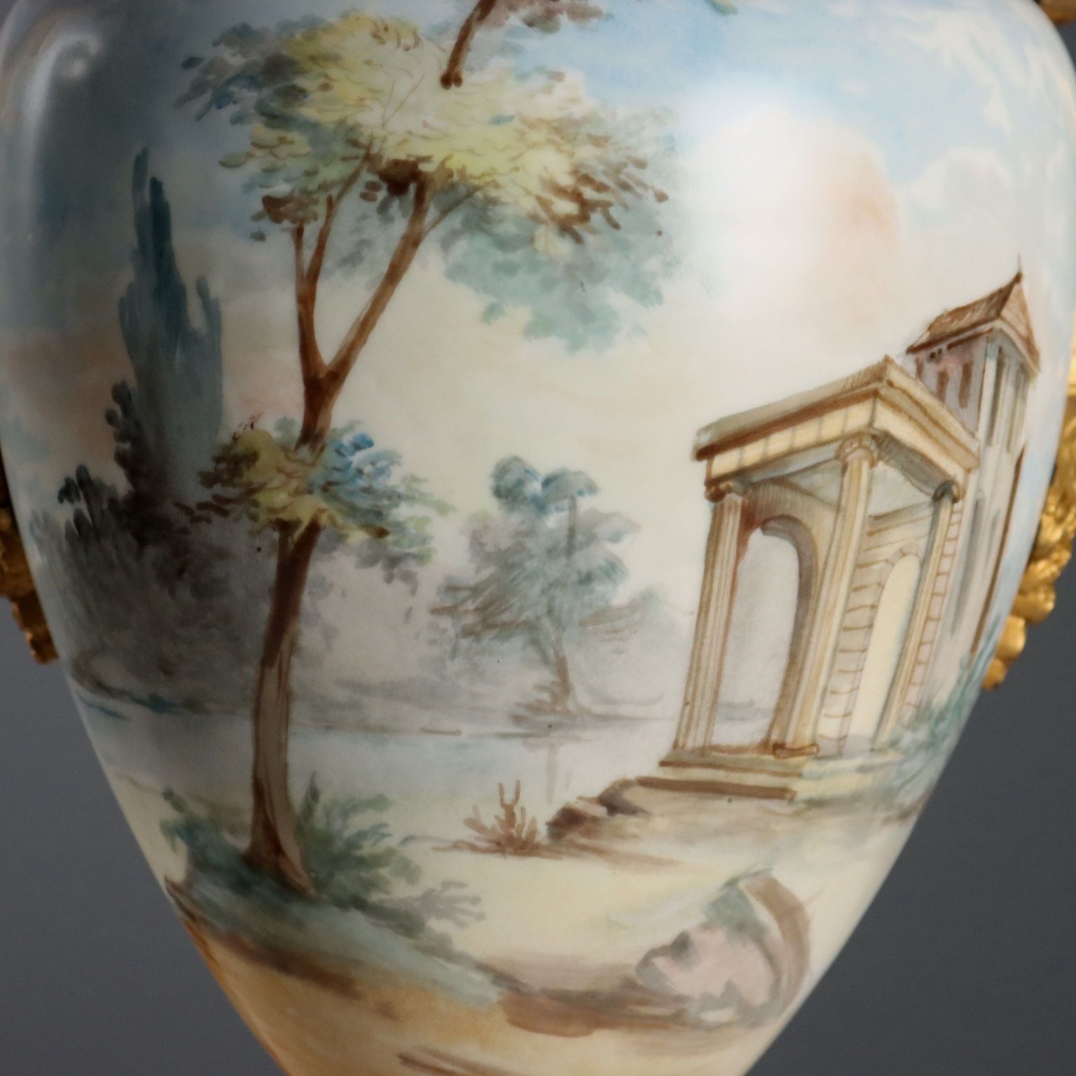 Antique Vases Sèvres Porcelain Decorations France XIX Century photo buy