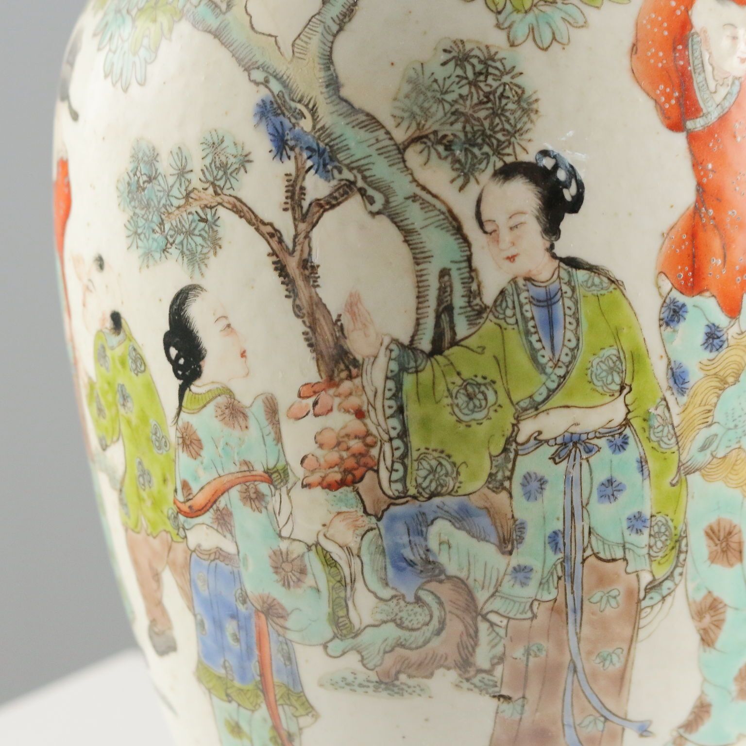 Antieke Baluster Vaas Porselein China Late Qing-periode 1868 1912 photo vinterior
