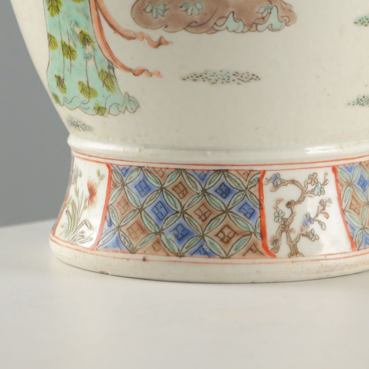 Antieke Baluster Vaas Porselein China Late Qing-periode 1868 1912 photo buy