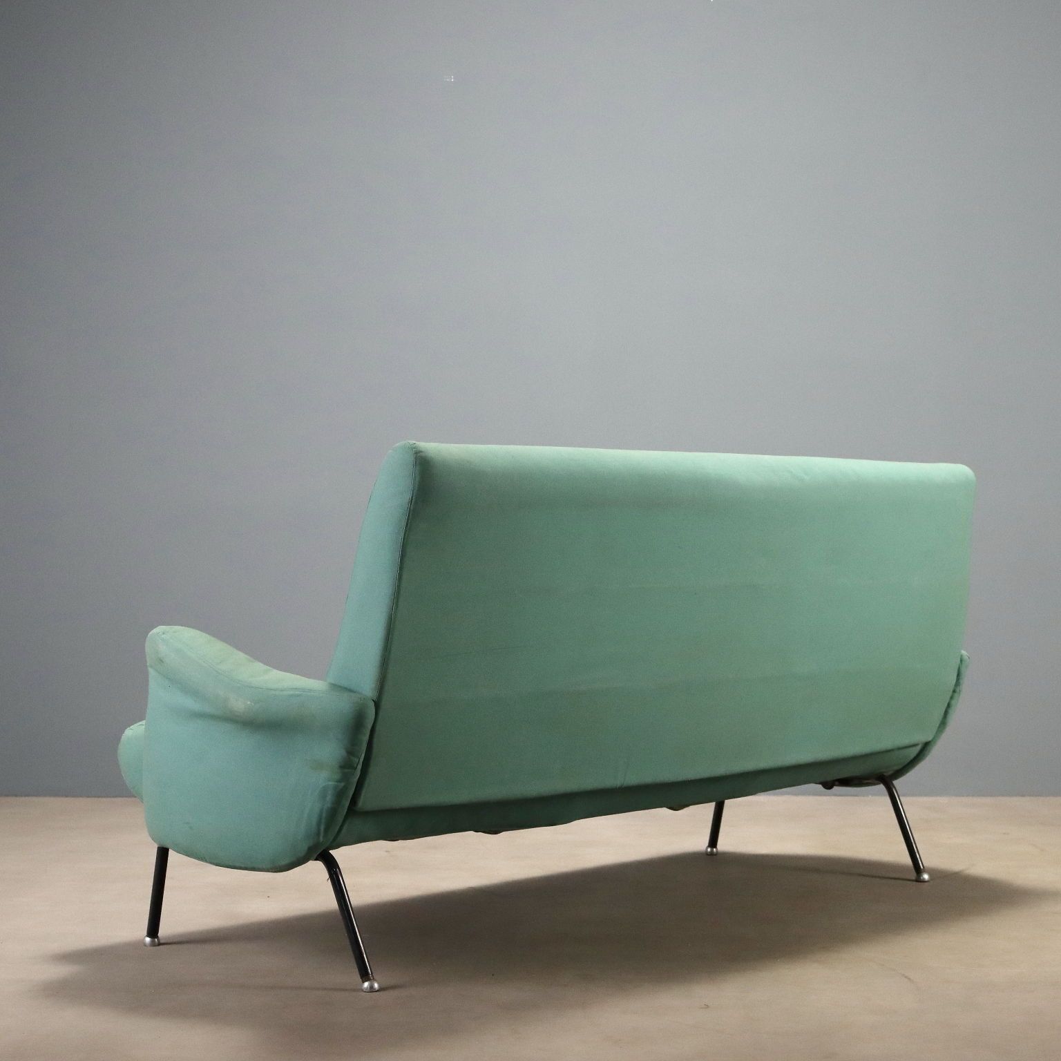Vintage Foldable Sofa Fabric Metal Design Italy 1960s photo buy