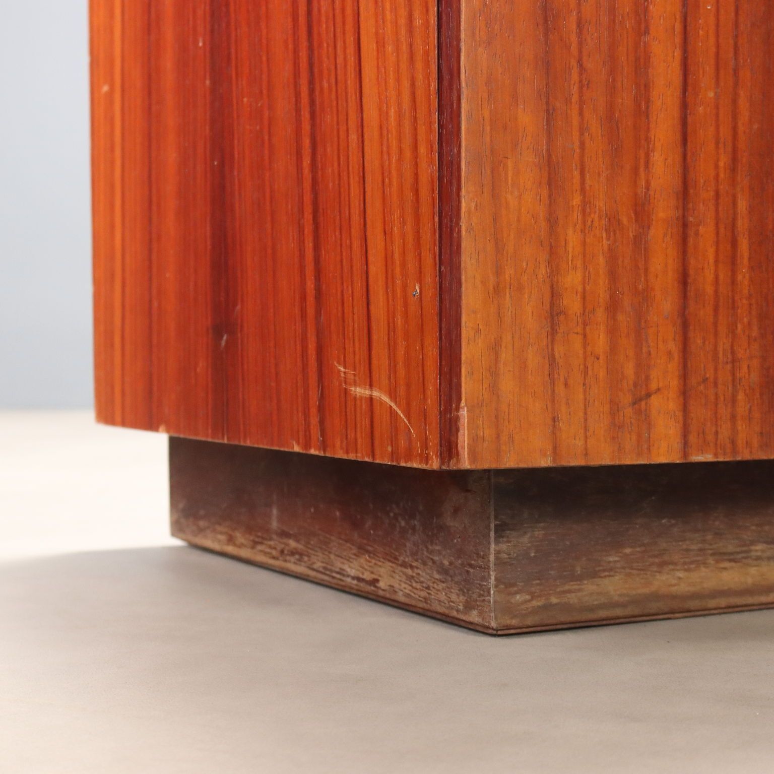 photo furniture Vintage Cupboard Exotic Wood Marble Design Italy 1960s