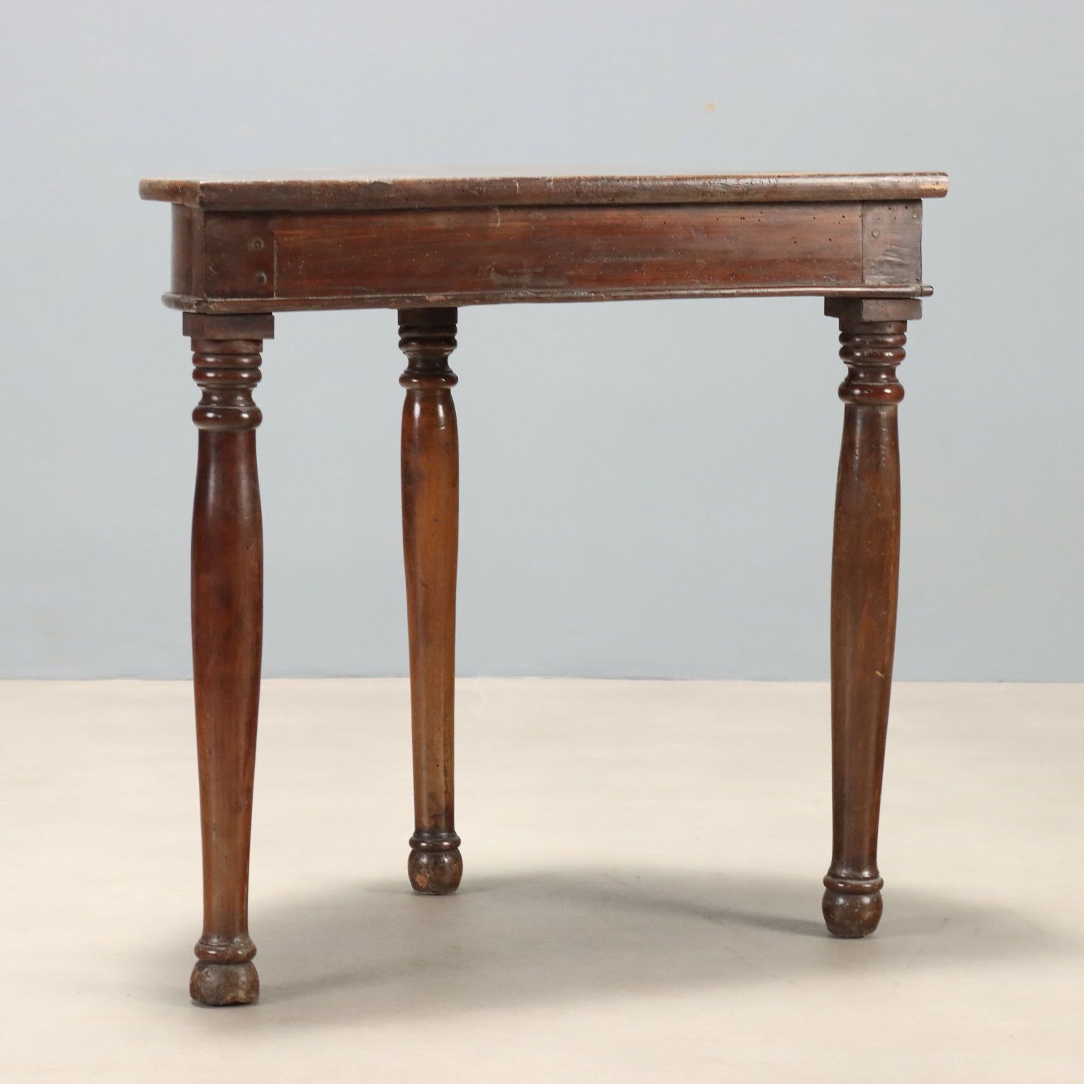 Demi Lune Console in Walnoot, Italië, 19e Eeuw photo buy