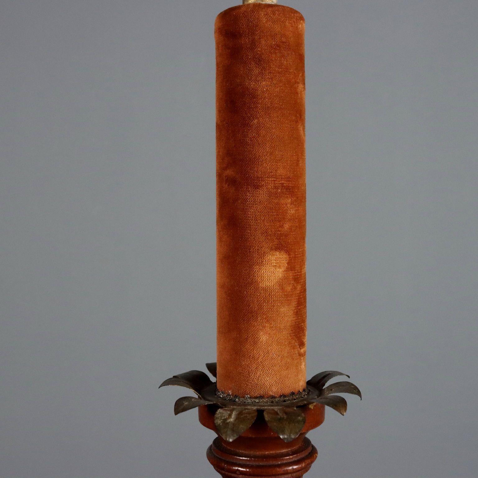 Antieke Vloerlamp Verguld Metaal Glas Italië 19e Eeuw photo vinterior
