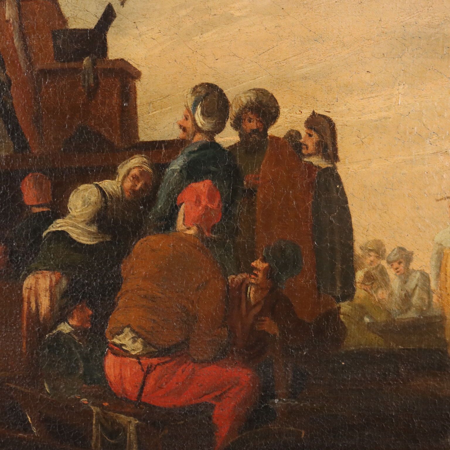 Schilderij, Tafereel uit het volksleven photo 1480.0