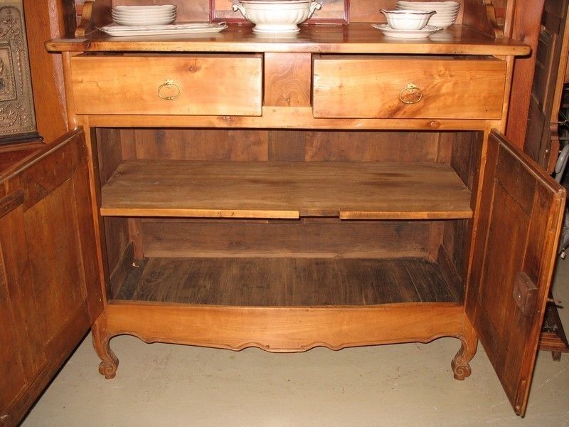 Louis XV China Cabinet In Cherry Nineteenth photo for sale