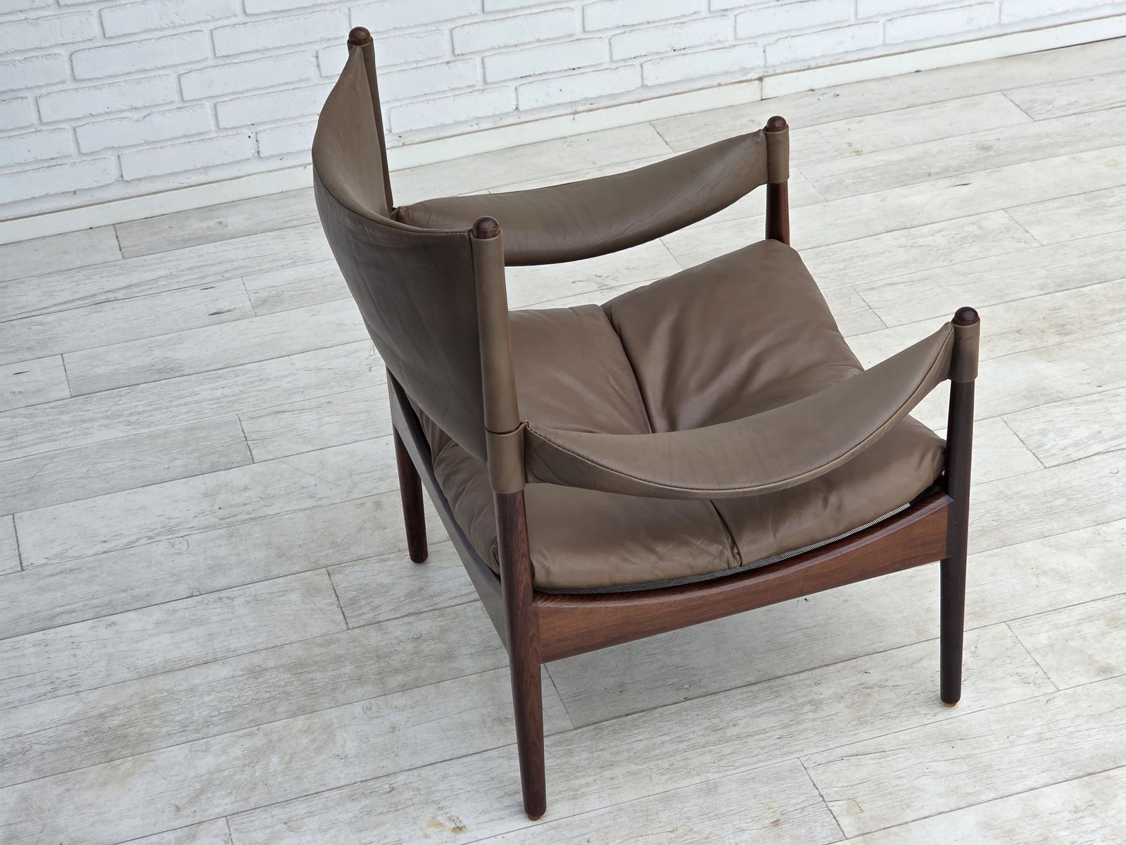 photo for sale 1970s, Danish Design By Kristian Vedel, Highback Armchair Model "Modus".