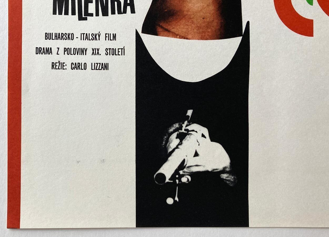 Affiche de cinéma, The Bandit, Jaroslav Fišer, 1970, design tchèque vintage photo vinterior