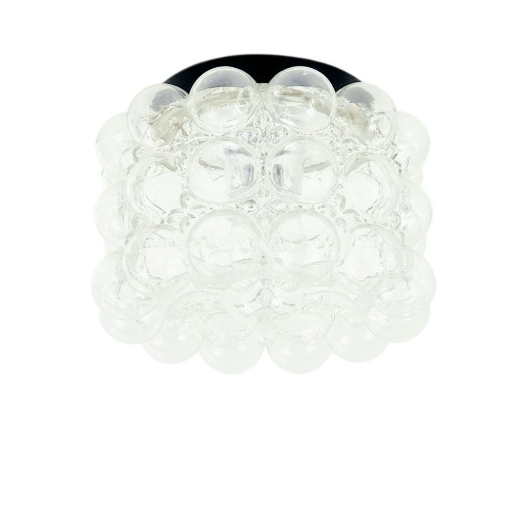 Mid Century Modern Transparent Bubble Glass Ceiling Light By Helena Tynell For Limburg, Germany, 1960s/1970s