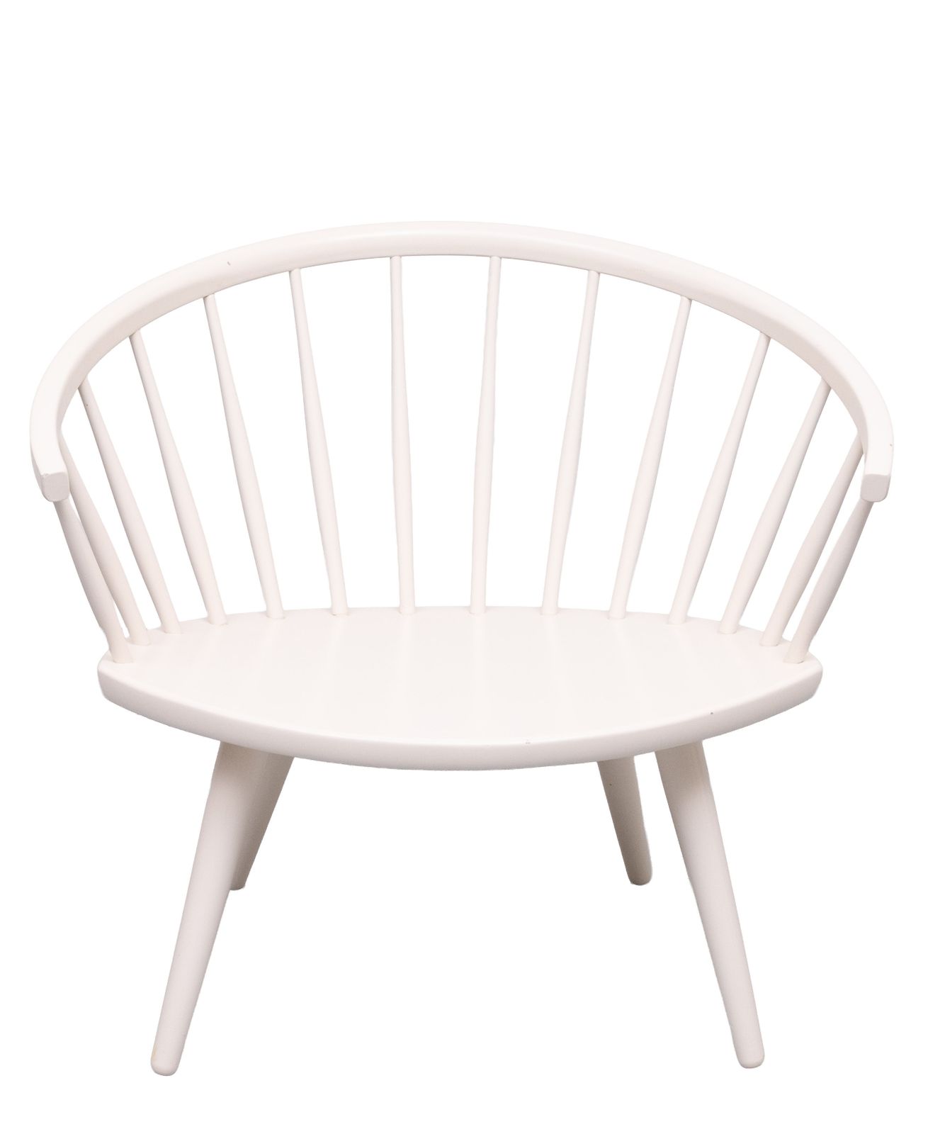 Yngve Ekström Arka White Lounge Chair Stolab Sweden 1955 photo furniture