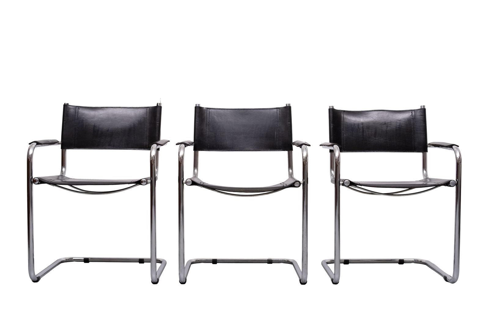 Set van 4 S34 fauteuils, ontworpen door Mart Stam, geproduceerd in Italië, ca. jaren 1970 photo for sale