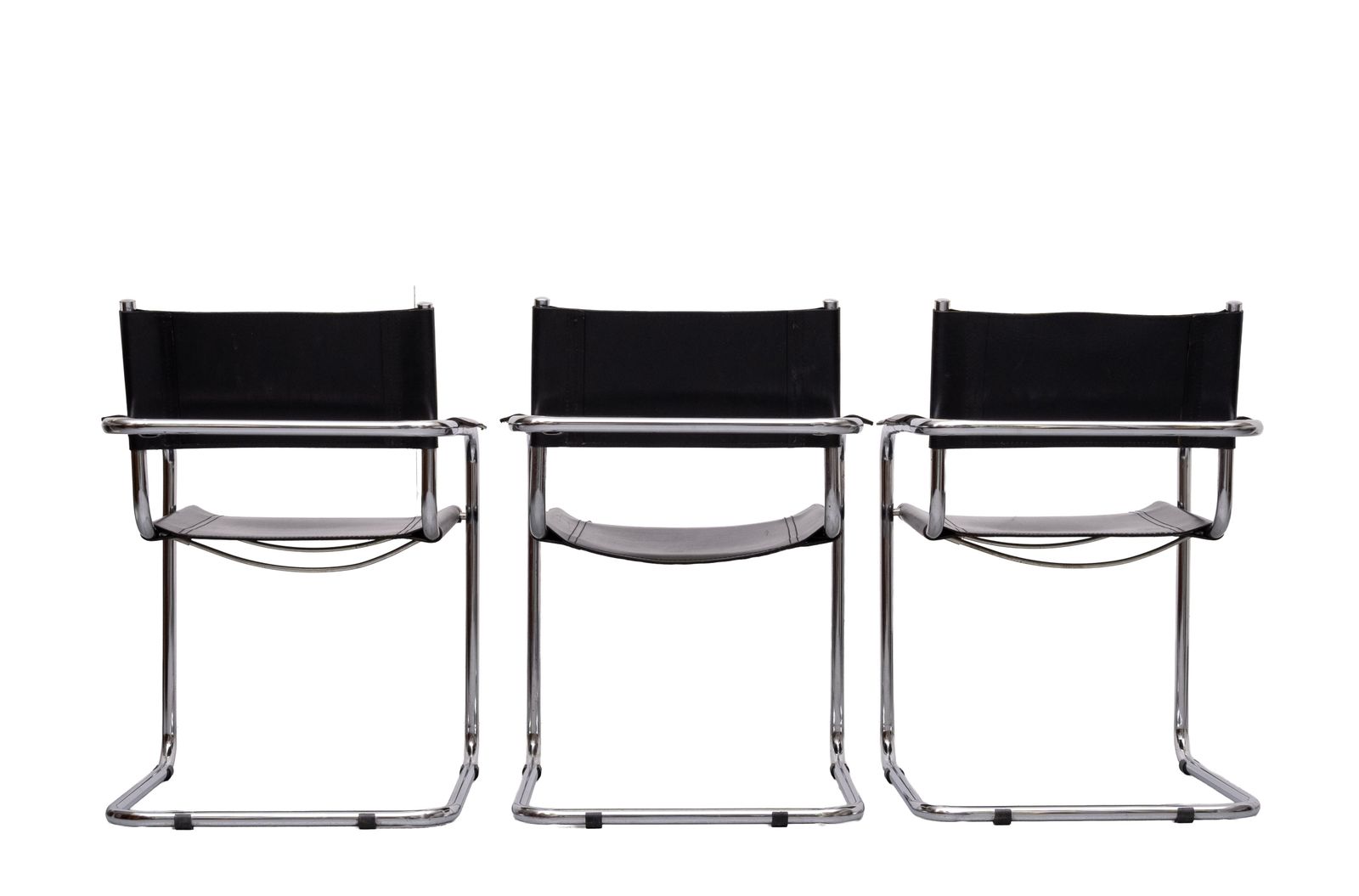 photo for sale Set van 4 S34 fauteuils, ontworpen door Mart Stam, geproduceerd in Italië, ca. jaren 1970