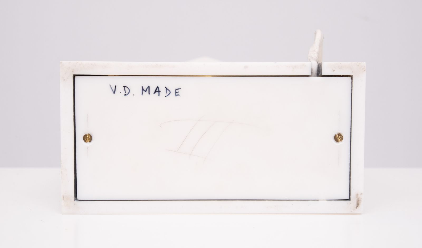 V.D.Made Modern tafellamp, handgemaakt synthetisch materiaal, Nederland, jaren 1980 photo for sale
