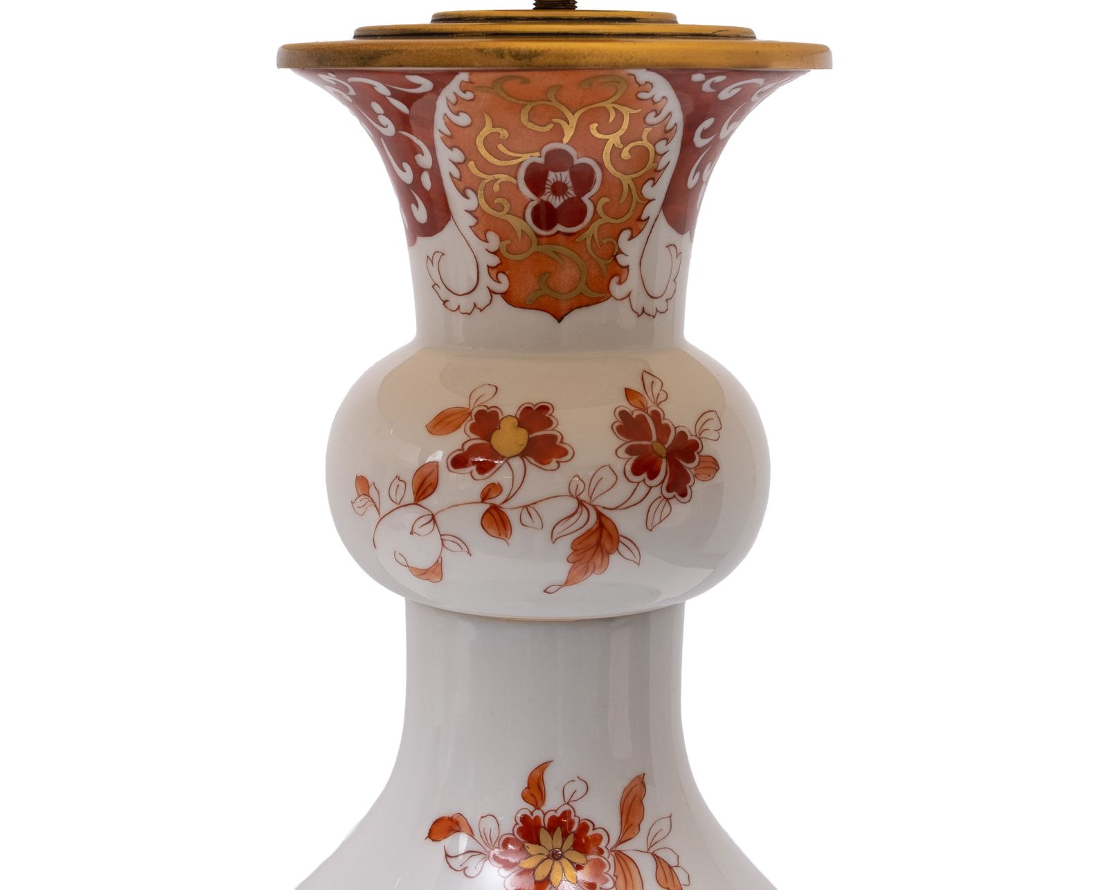 Grote handgeschilderde Chinoiserie tafellampen, ca. jaren 1950, Frankrijk photo Verlichting