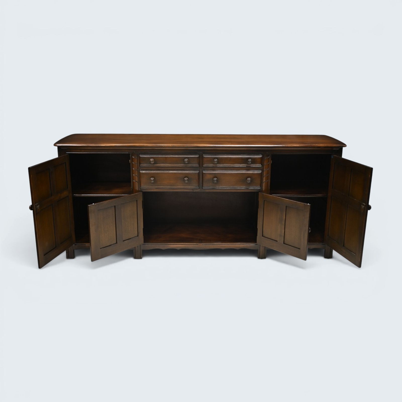 photo for sale Ercol Large Grand Sideboard Model #570 215cm/7foot Wide Free Uk Delivery