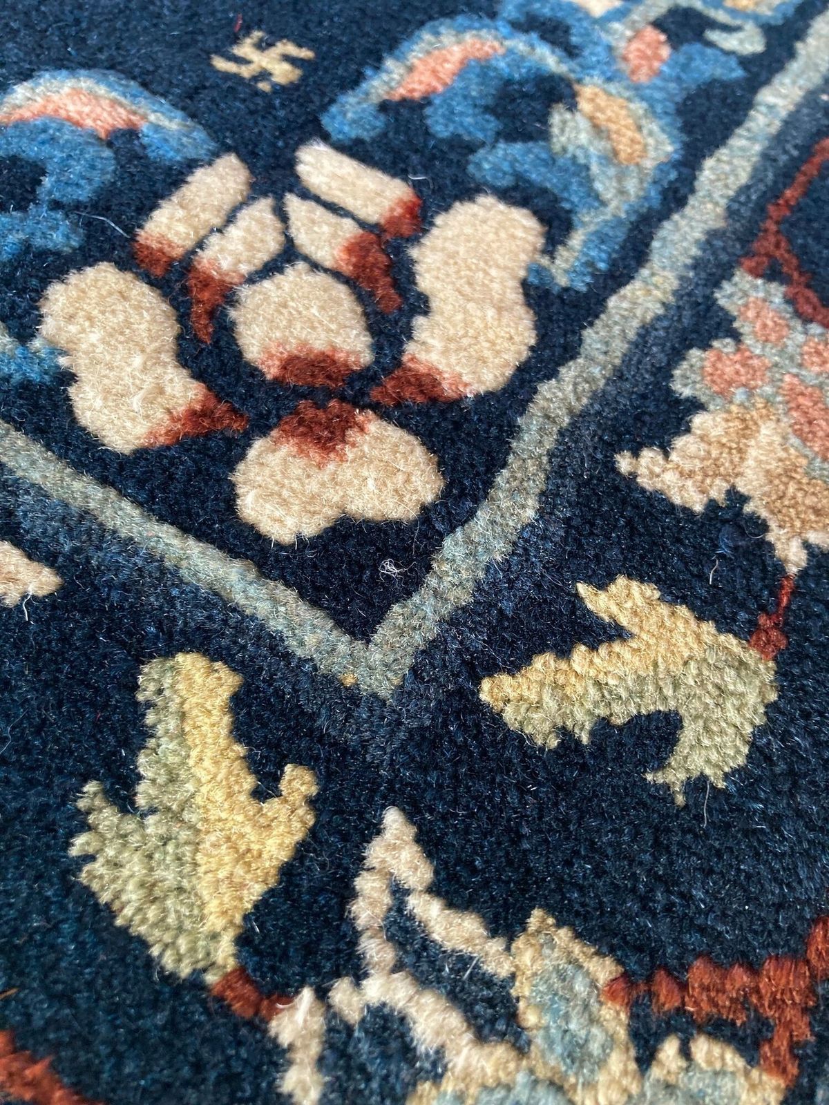 Vintage Chinese Pao Tao Rug 1.64m X 0.96m photo vinterior