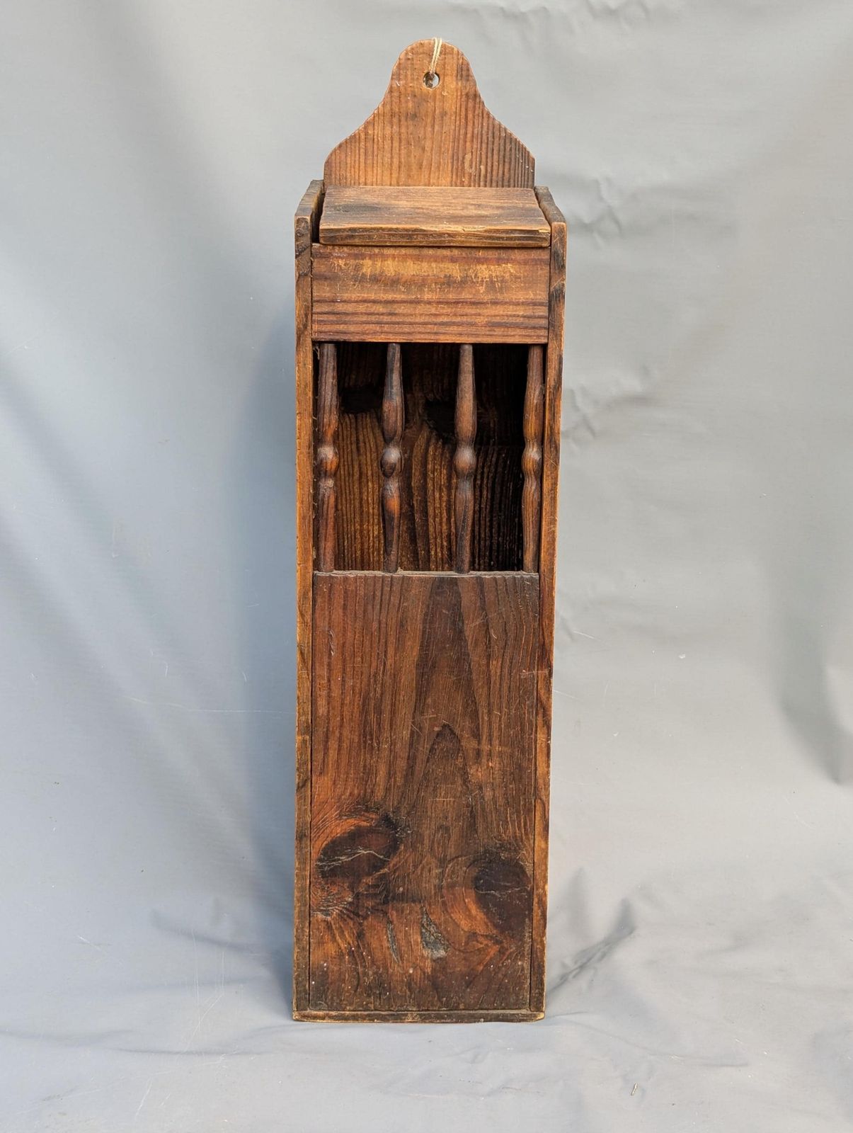 Antique French Baguette Box, Bread Storage, Rustic photo 299.0