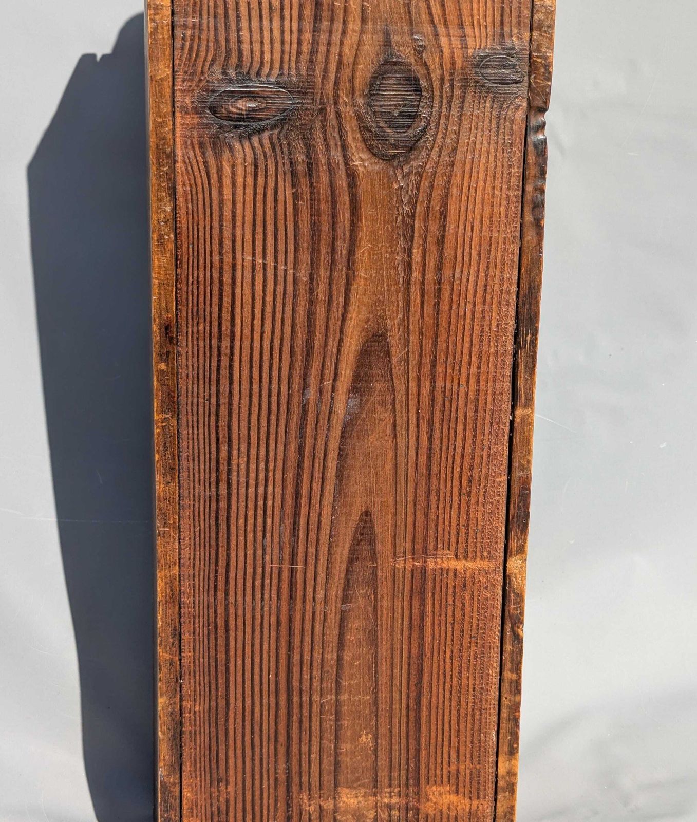 photo vintage Antique French Baguette Box, Bread Storage, Rustic