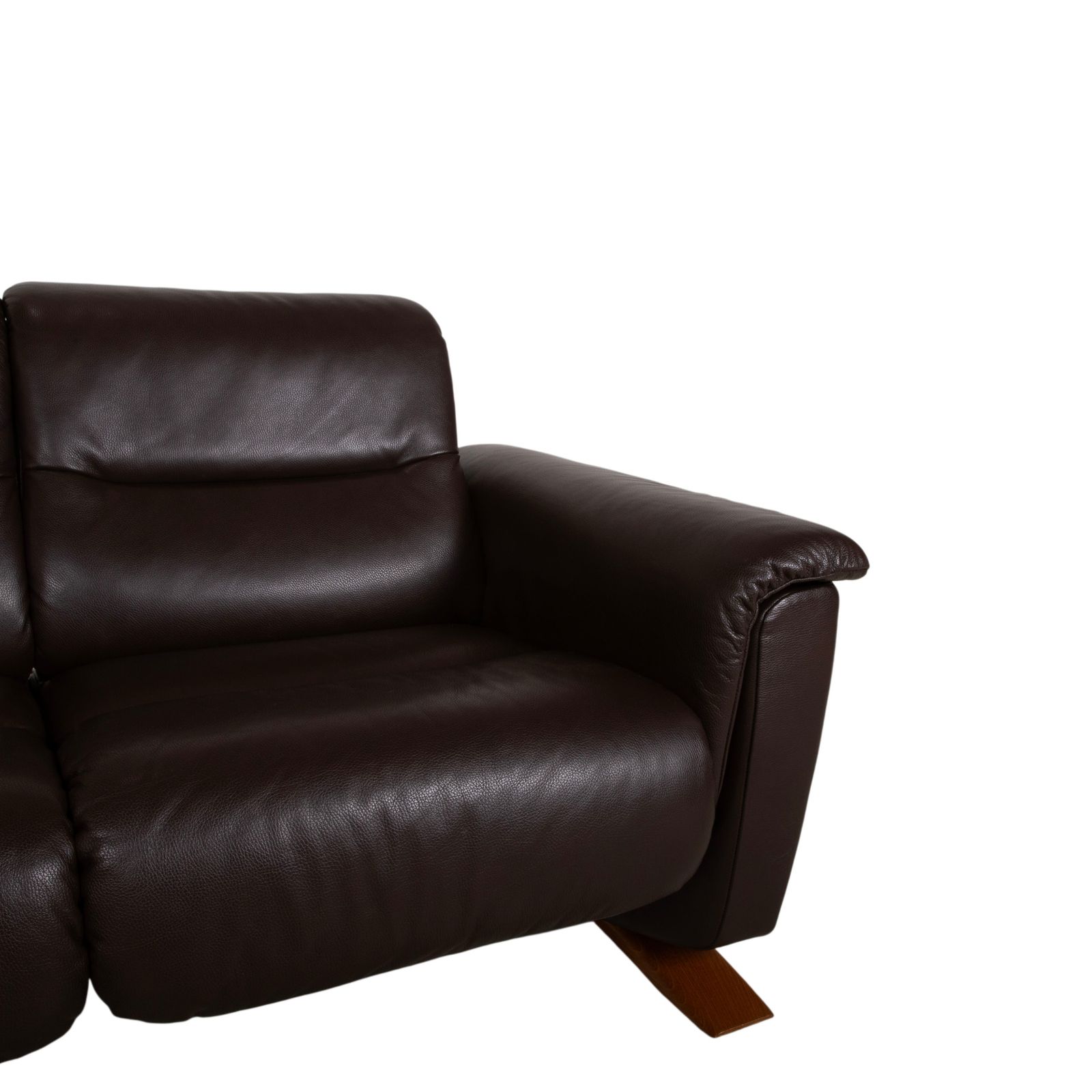 Canapé 2 places Stressless Panorama en cuir lisse marron espresso, fonction manuelle photo Mobilier