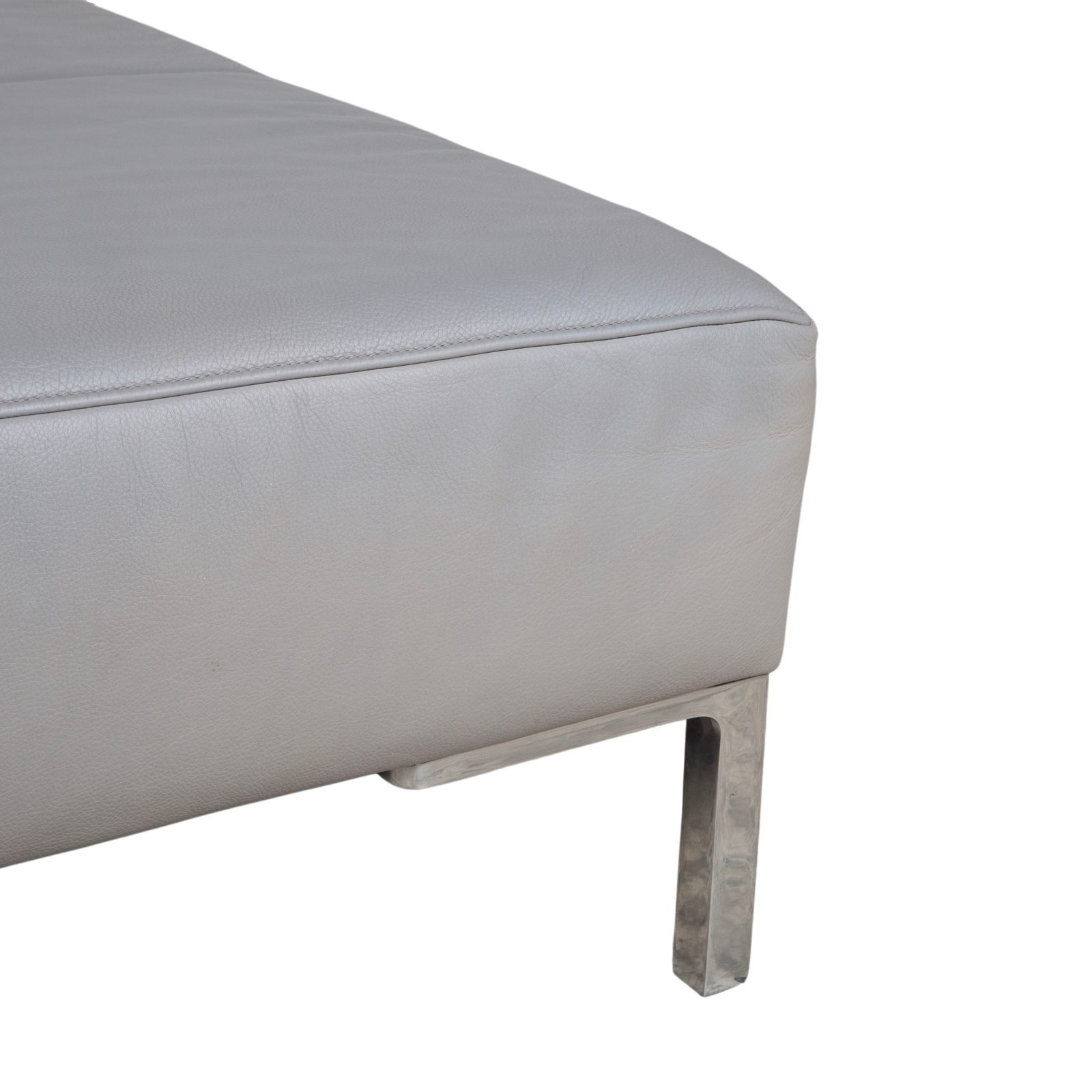 De Sede DS-112 Leather Stool Gray photo for sale
