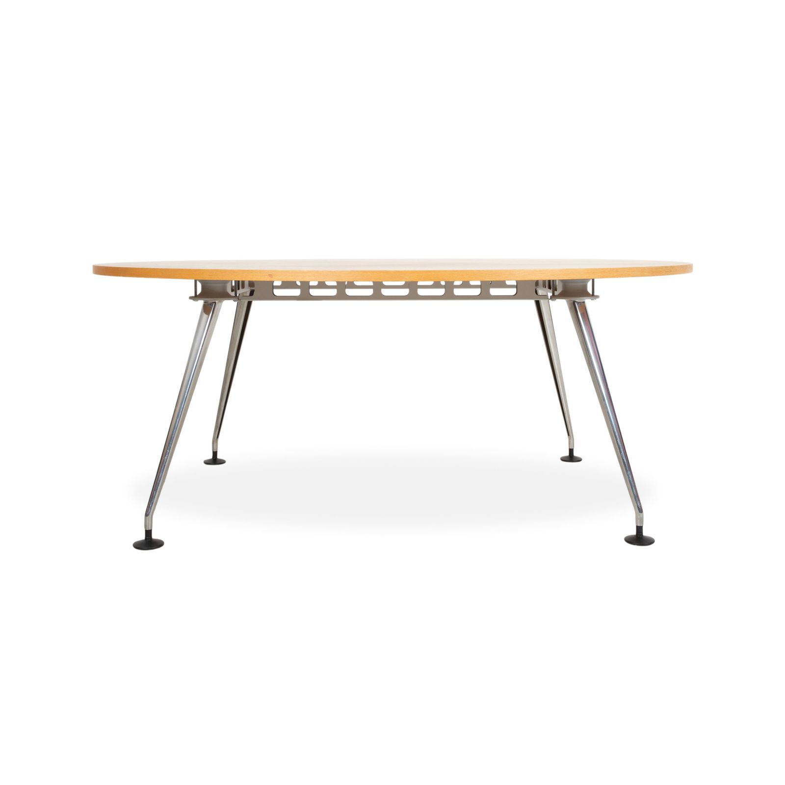 photo furniture Vitra Medamorph Wood Chrome Dining Table Brown