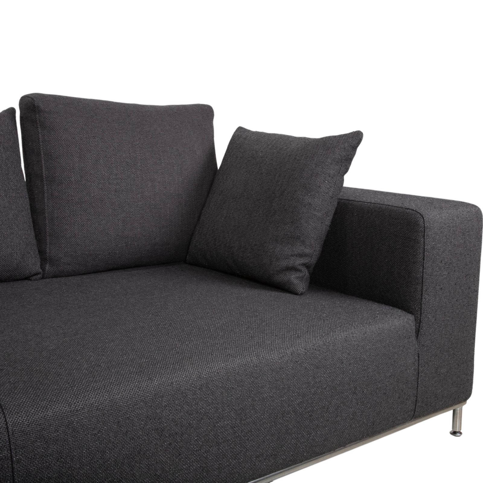 La Nuova Casa Granada Fabric Corner Sofa Grey Anthracite photo for sale
