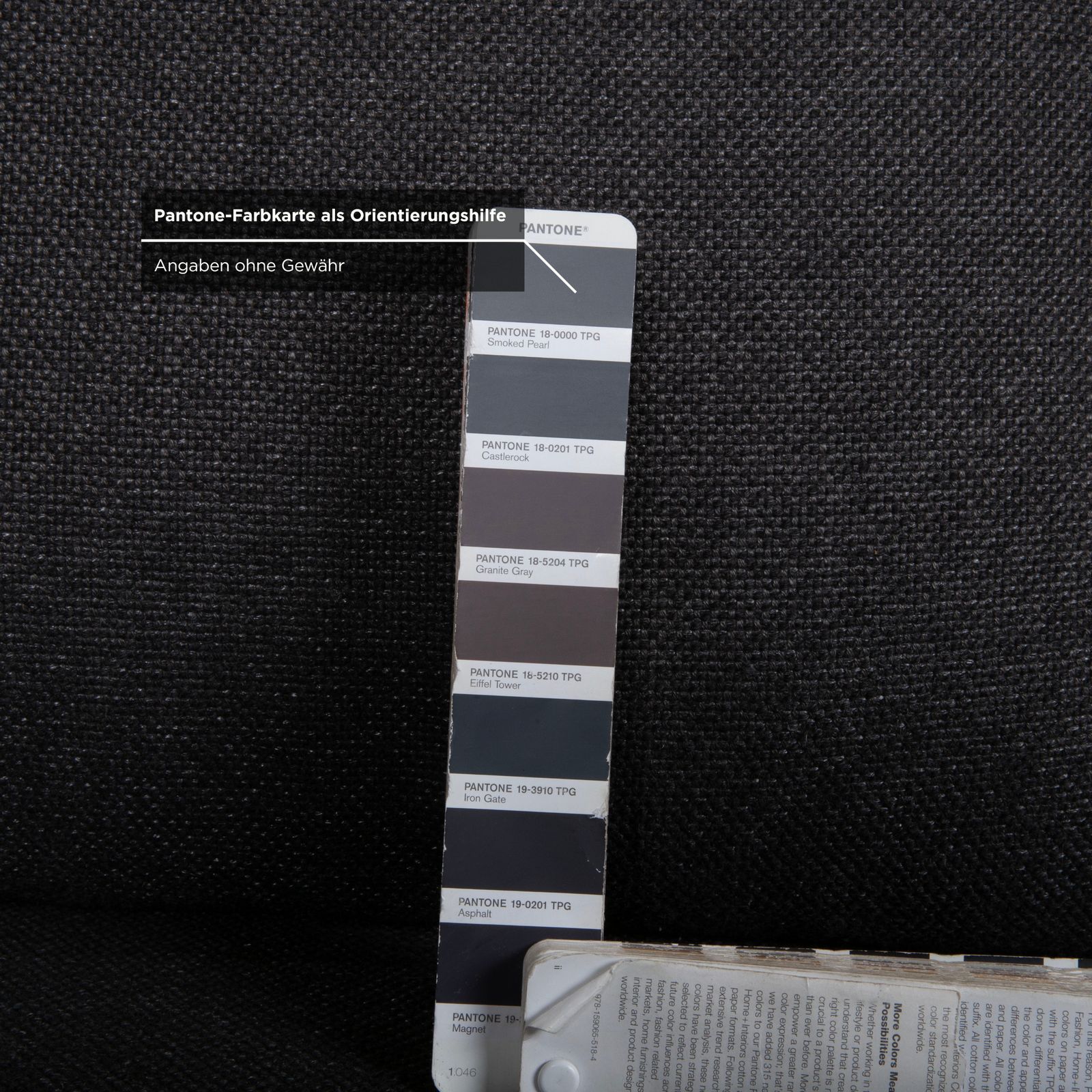 photo for sale Canapé d'angle La Nuova Casa Granada en tissu gris anthracite