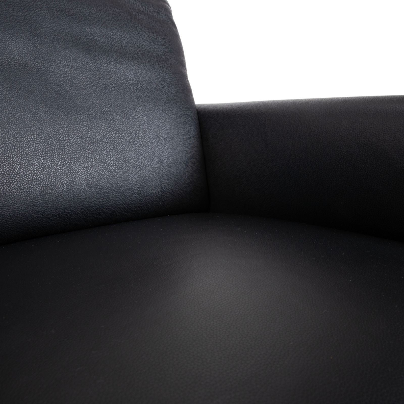 Ewald Schillig Leather Armchair Black photo 781.0
