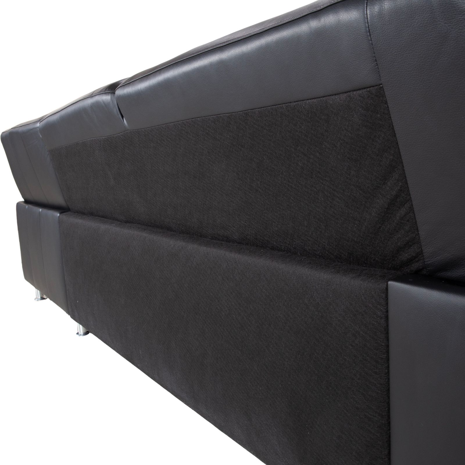 Ewald Schillig Concept Plus Leather Corner Sofa Black Manual Function Headrests photo buy