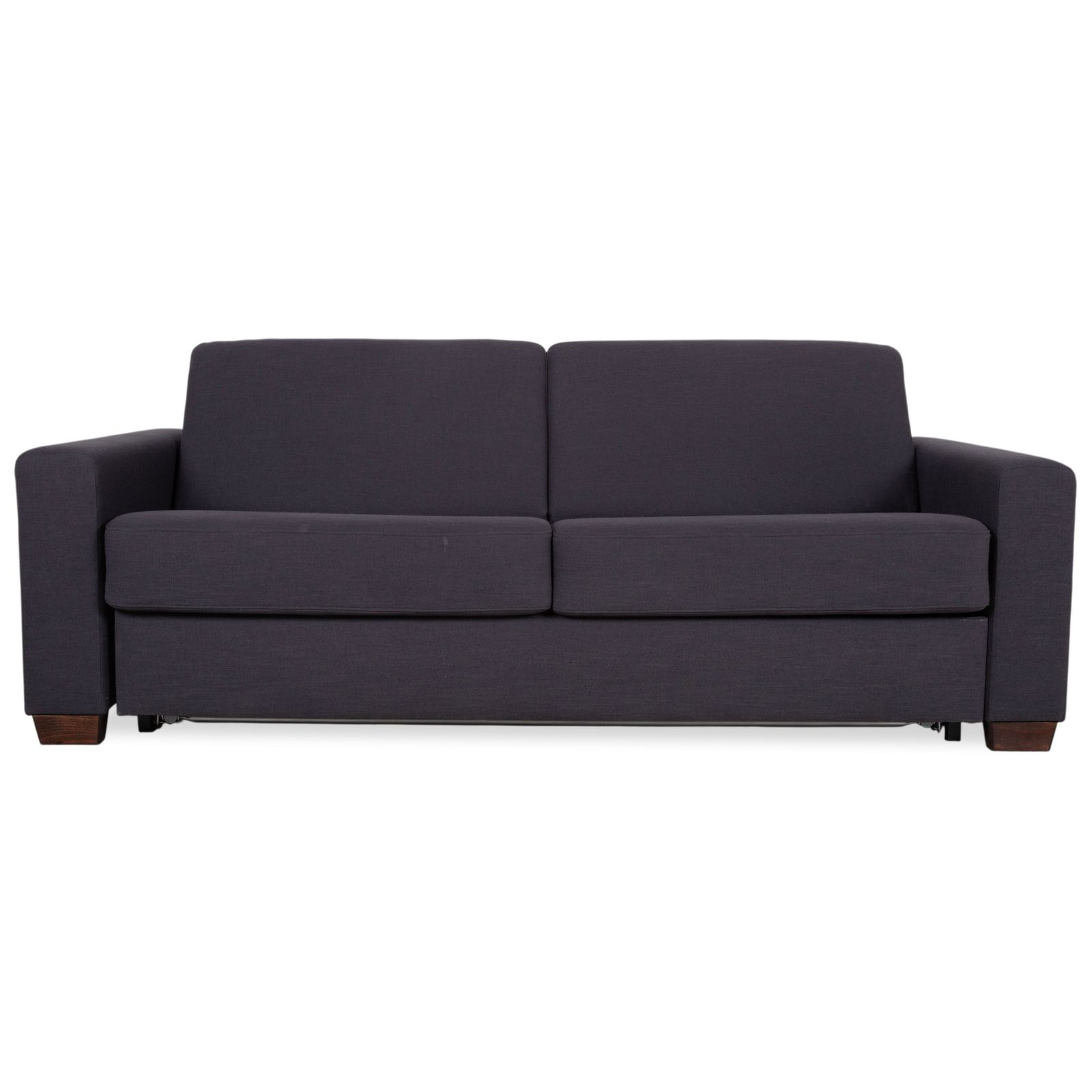 Canapé 2 places Musterring MR 837 en tissu anthracite gris, fonction couchage manuel