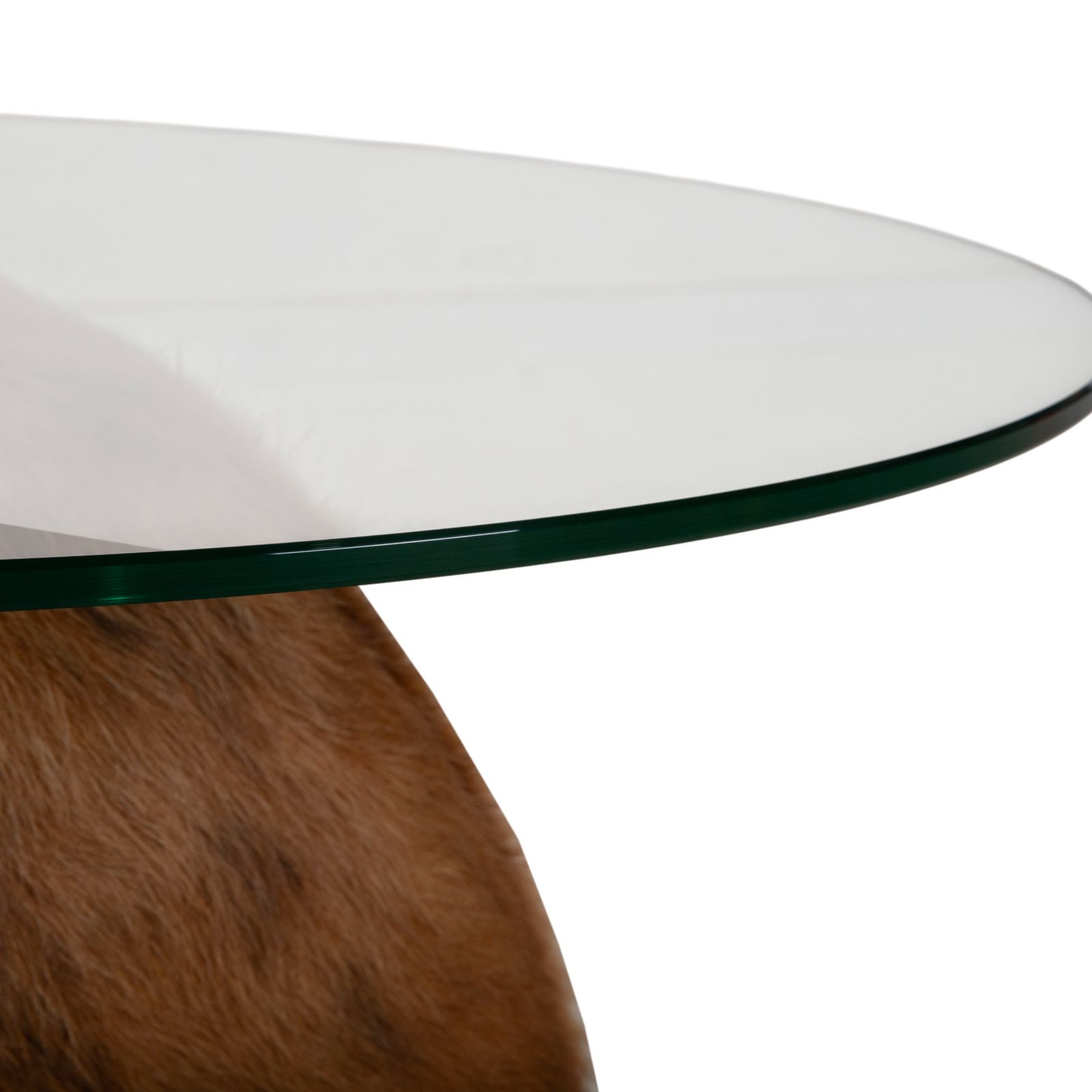 Bretz Fell Glass Coffee Table Brown photo vinterior