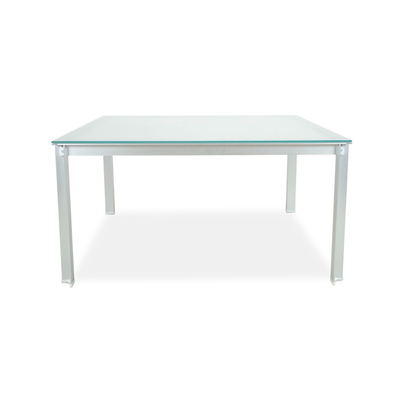 Mobilier Table à manger B&B Italia Atavola en verre satiné argenté photo