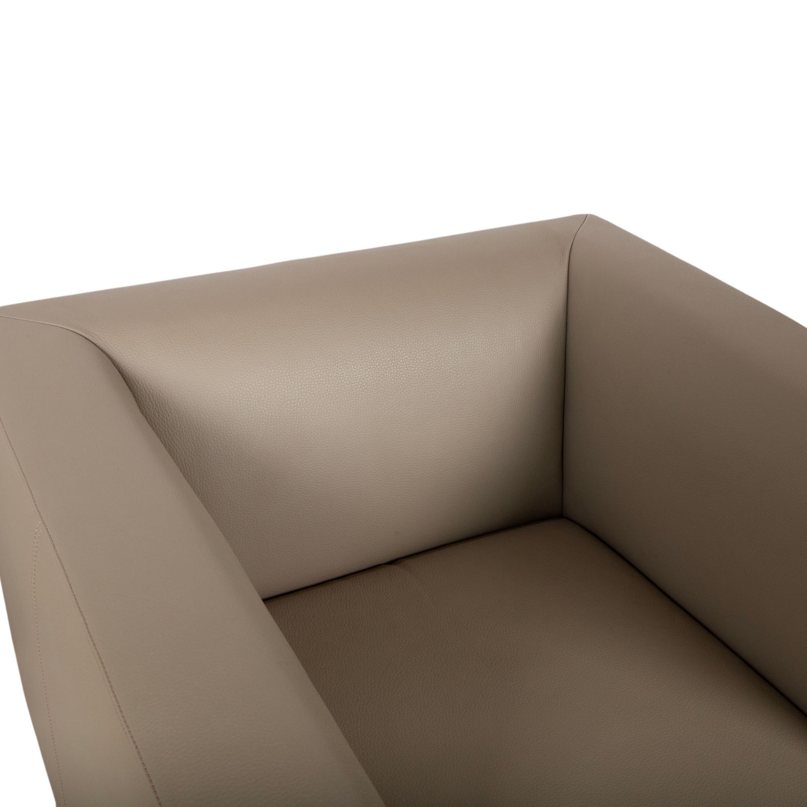 Fauteuil Walter Knoll Jaan en cuir et chrome, crème beige photo for sale
