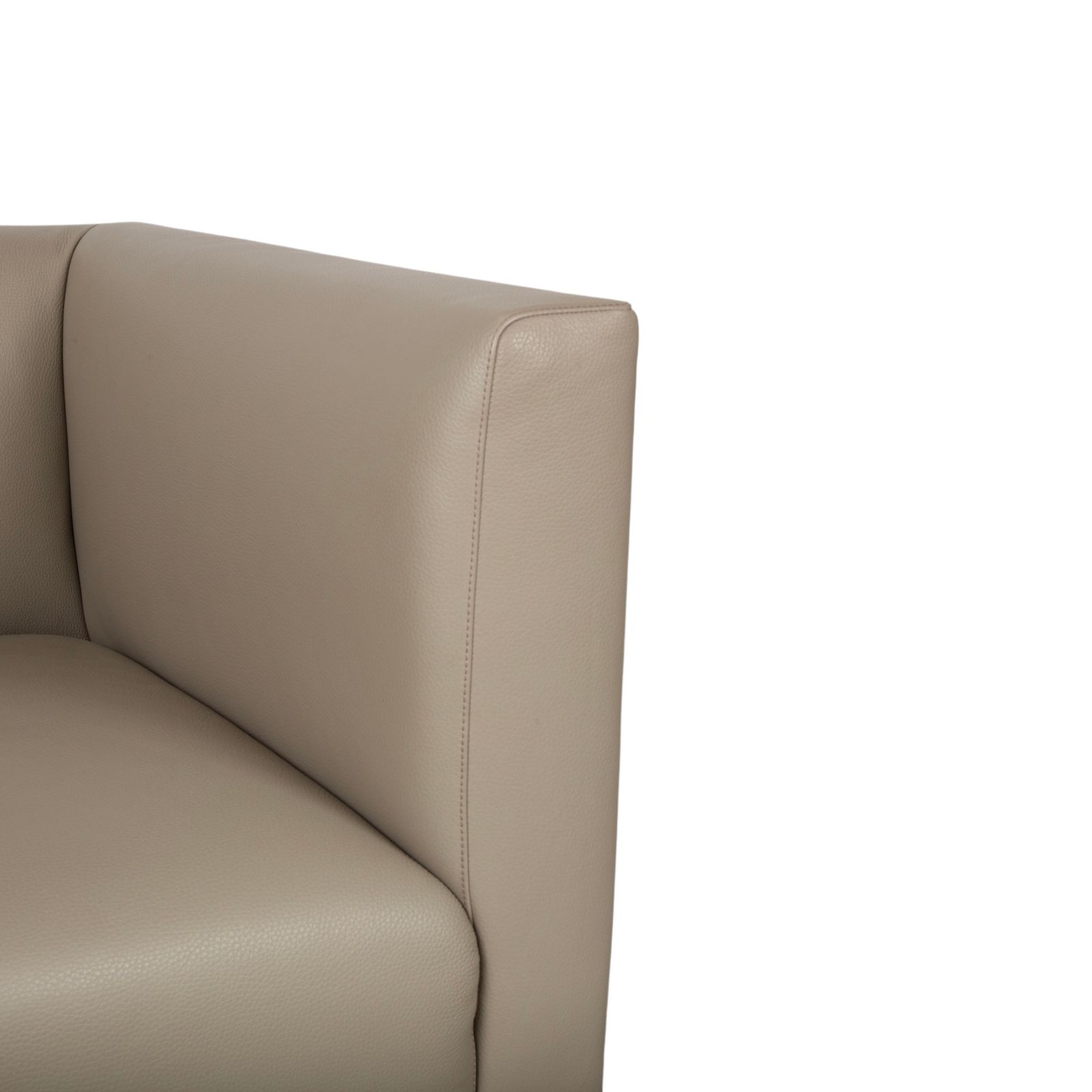 Fauteuil Walter Knoll Jaan en cuir et chrome, crème beige photo vinterior