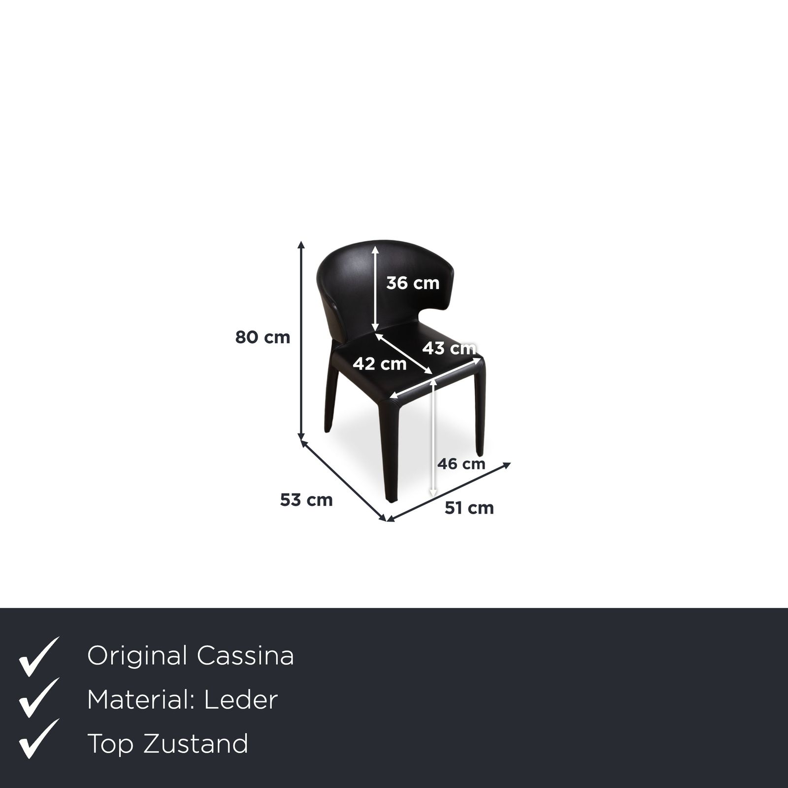 8-delig set Cassina Hola leren stoelen, zwart, voor eetkamer photo furniture