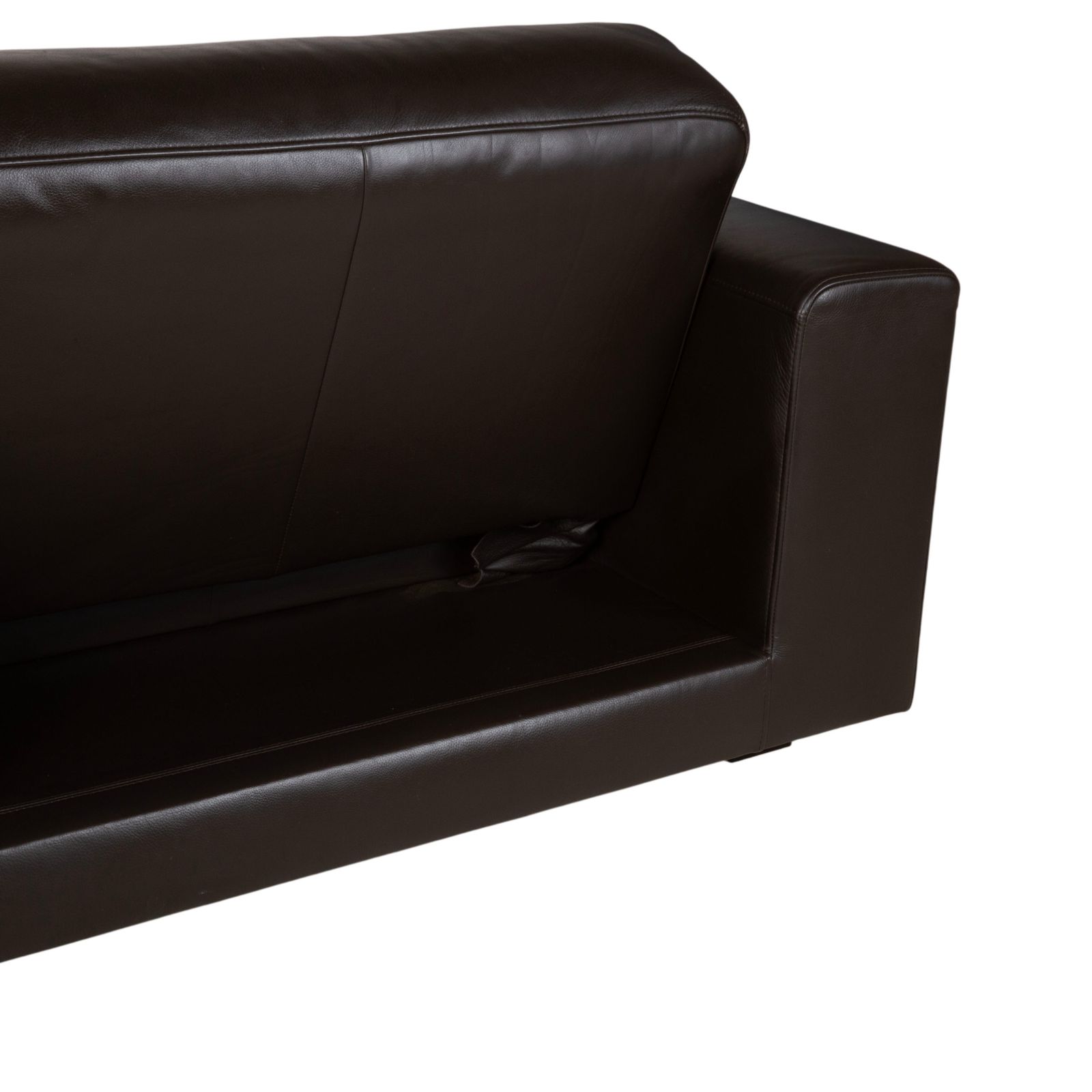 photo furniture Machalke Nogoya Leren Hoekbank Bruin Espresso Manuele Functie